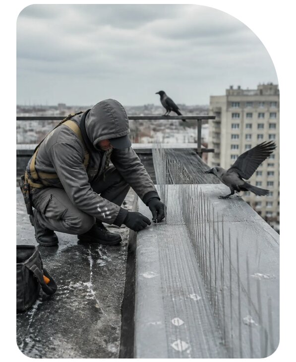 Защита от ворон под ключ в Артёме по цене от 5184 р. | Сенат-Арт